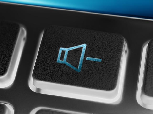 volume key on a keyboard